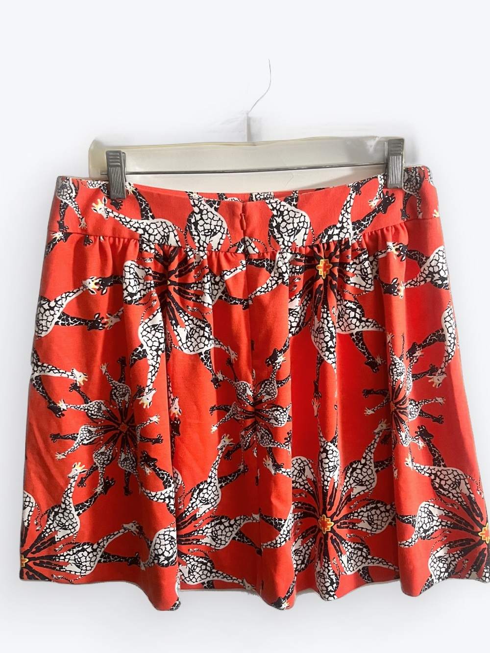 Women's Orange Floral Print Skirt Size 12 A-Line - Picture 2 of 4